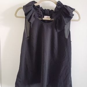 Ruffle neck top